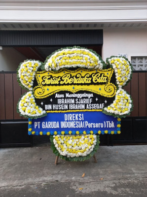Papan Bunga Duka di Sawit Seberang